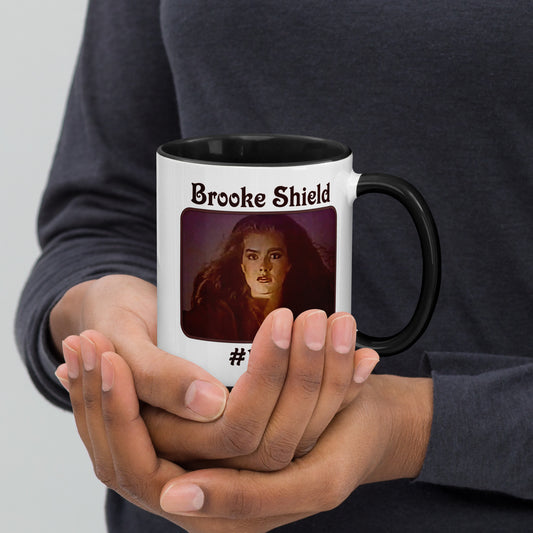Brooke Shield #1 Fan Mug with Color Handle & Inside