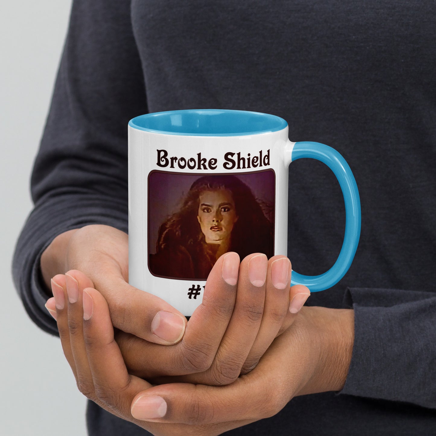 Brooke Shield #1 Fan Mug with Color Handle & Inside