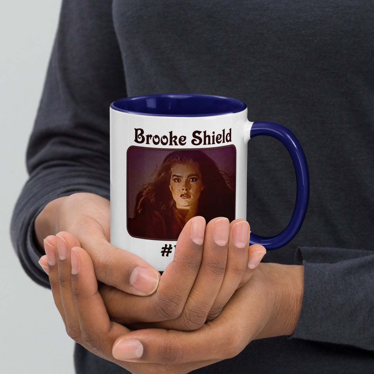 Brooke Shield #1 Fan Mug with Color Handle & Inside