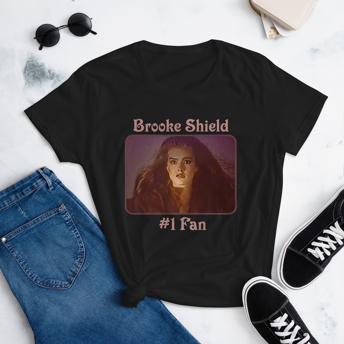 Brooke Shield #1 Fan Women's Short Sleeve T-shirt Dark