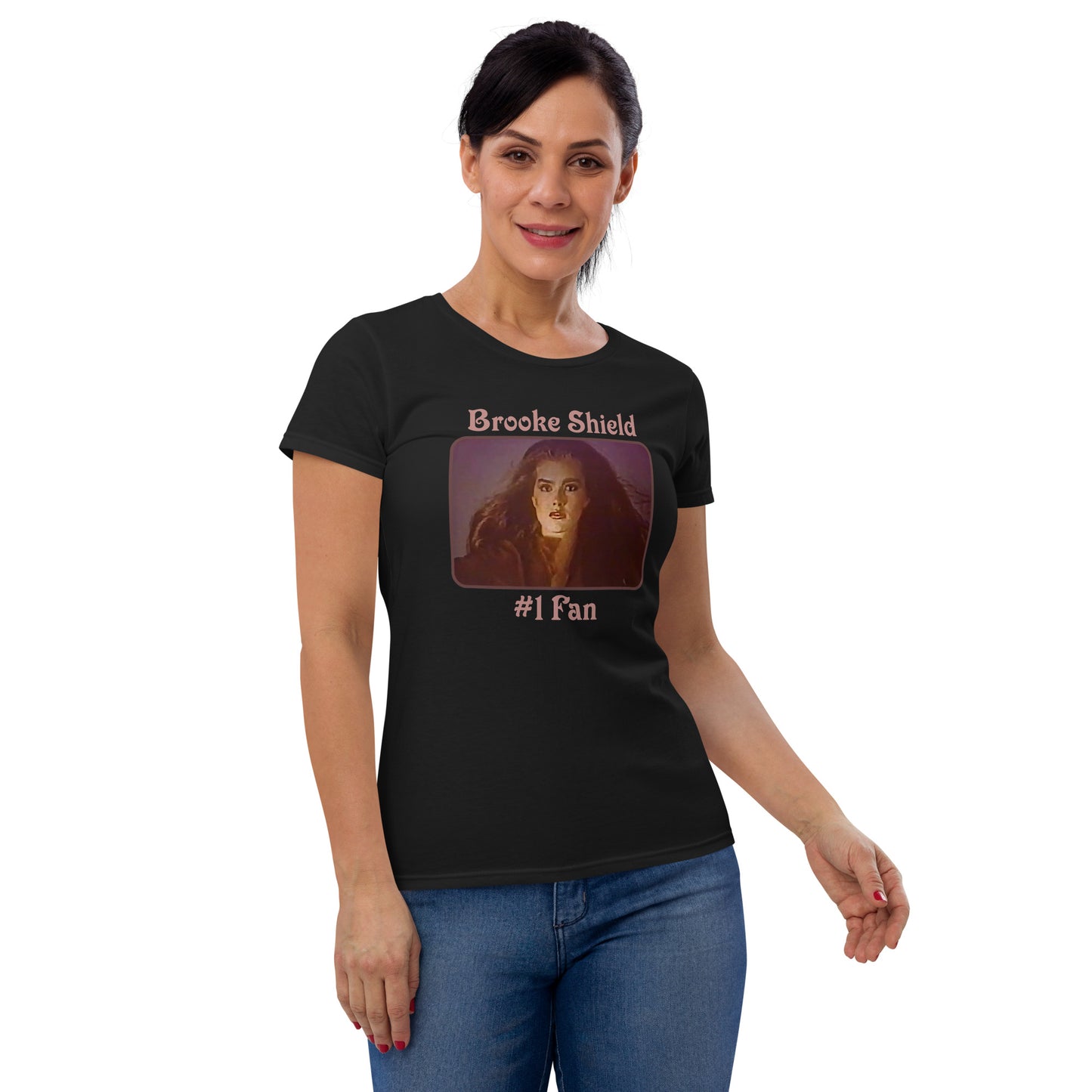 Brooke Shield #1 Fan Women's Short Sleeve T-shirt Dark