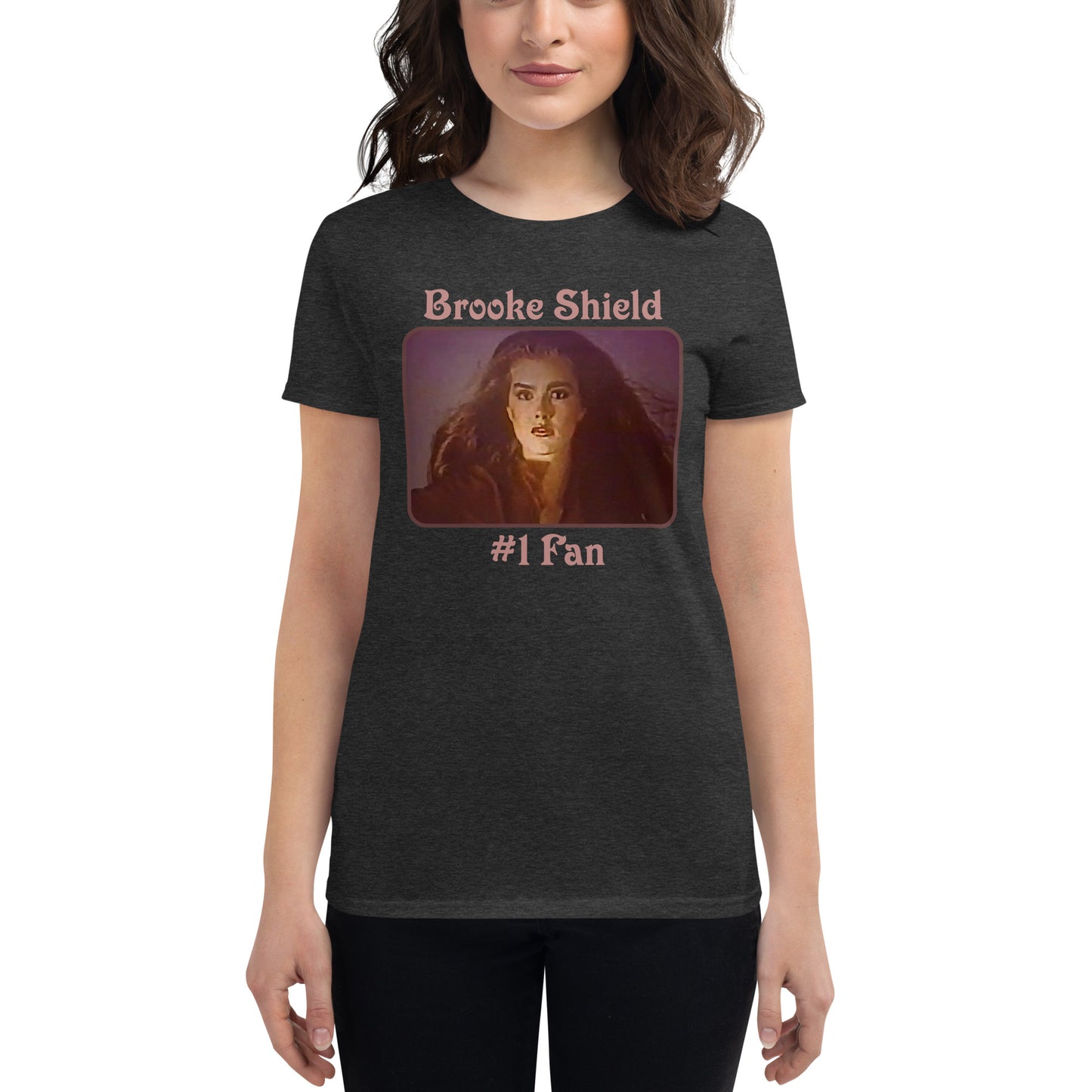 Brooke Shield #1 Fan Women's Short Sleeve T-shirt Dark