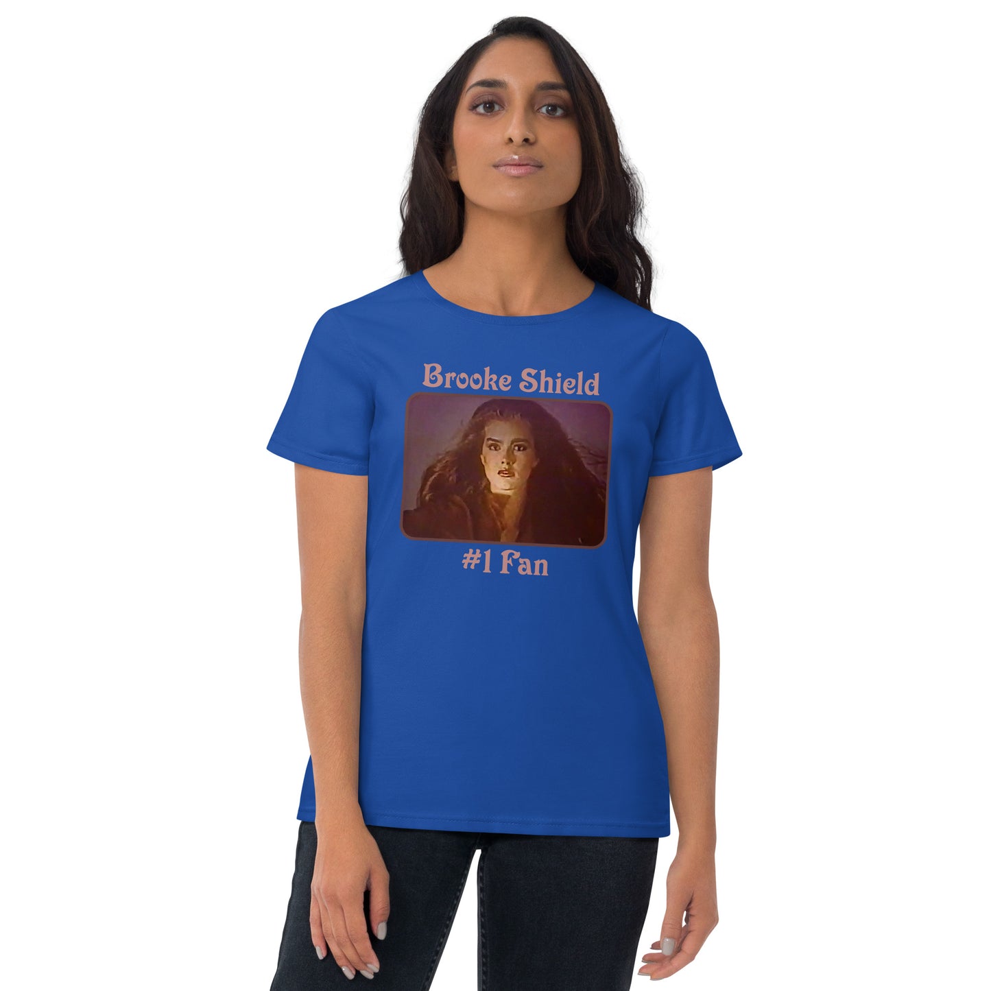 Brooke Shield #1 Fan Women's Short Sleeve T-shirt Dark